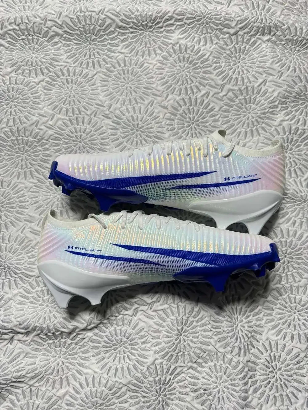 Under Armour Blur Pro Football Cleats White Team Royal Men’s Size 13